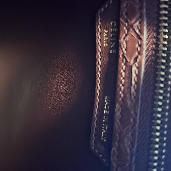 Celine Python Micro Luggage Tote Bag - Picture 11 of 11